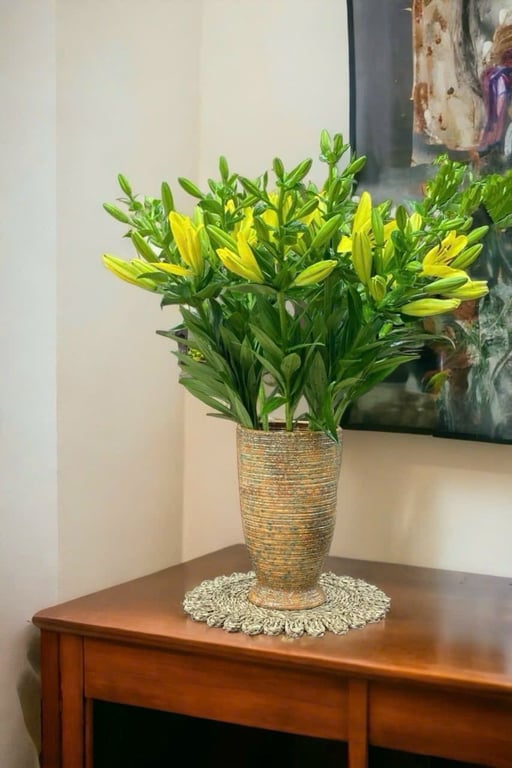 Bình loa kèn Bát Tràng cao 32cm