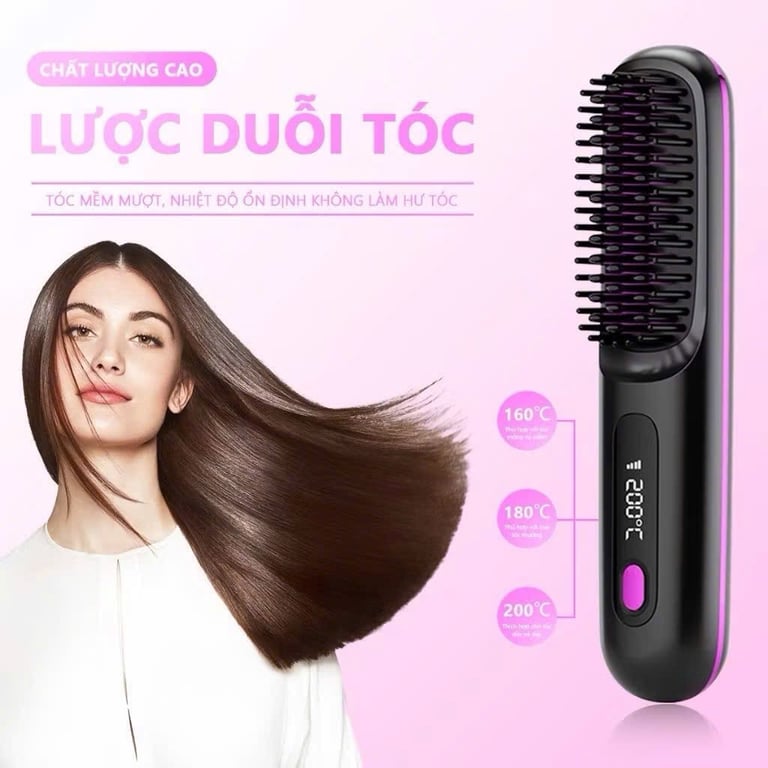 Lược Chải Điện Ion Âm Hàn Quốc