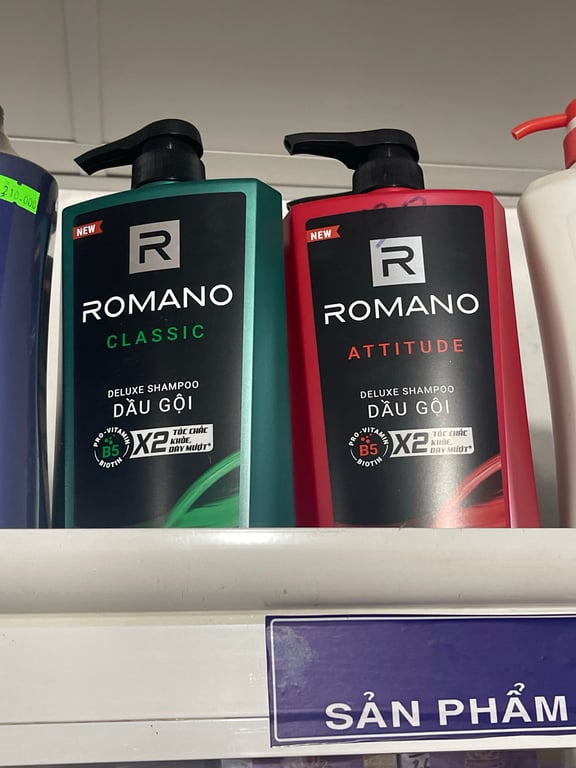 Gội  romano  vòi 650g đỏ/xanh