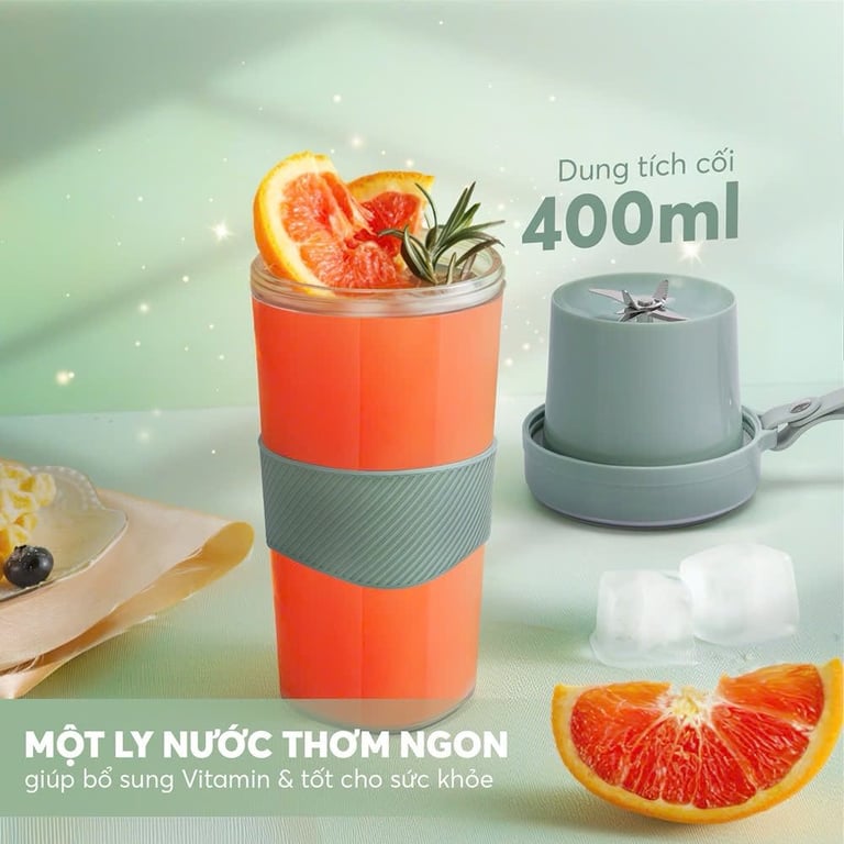 MÁY XAY SINH TỐ CẦM TAY ELMICH BLE9215 400ML