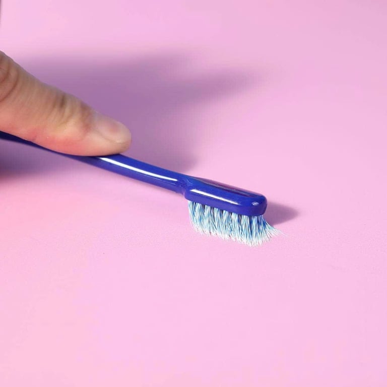 Bộ 2 Bàn Chải Đánh Răng Nano Sợi Silicone Mềm dài 19 cm