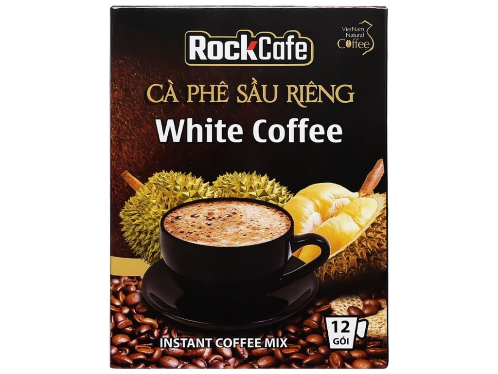 Cà phê sầu riêng RockCafe - Hộp 12 gói × 20g