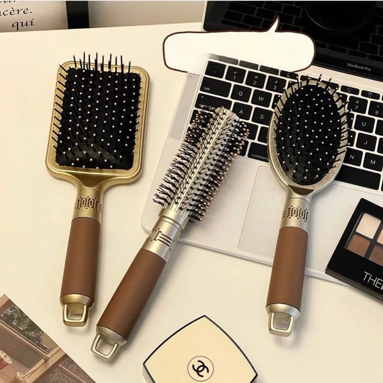 Set 3 chiếc lược cao cấp (gỡ rối + chải khô nhanh + bảo vệ tóc) sale 70%