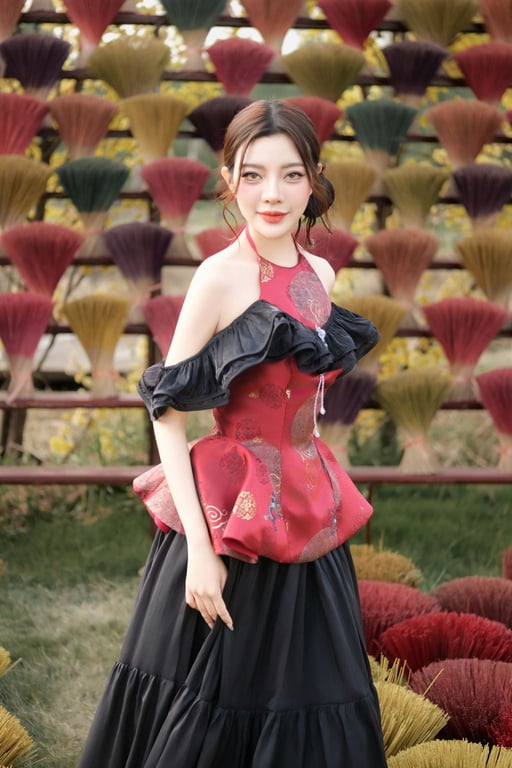 Flexy - Set Yếm Đan Châu đỏ S/M/L/XL