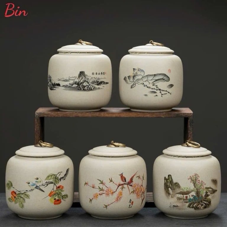 Hũ đựng trà bằng gốm tử sa