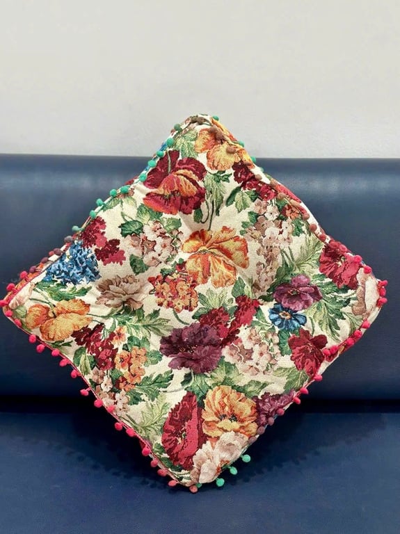 🌼🍃 ĐỆM HOA VINTAGE TỰA LƯNG VÀ NGỒI