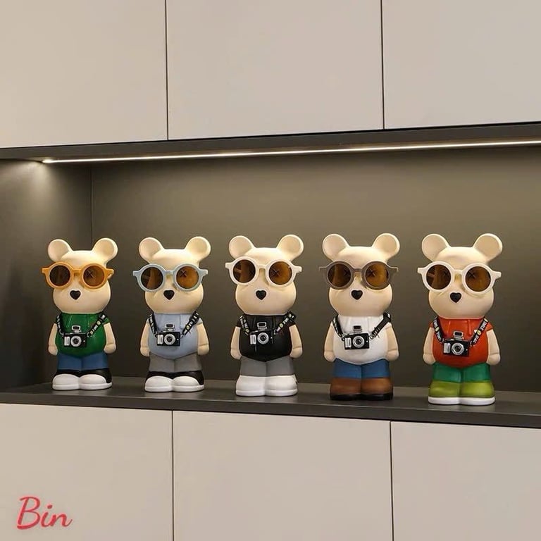 MÔ HÌNH GẤU BEAR BRICK ĐÁNG YÊU