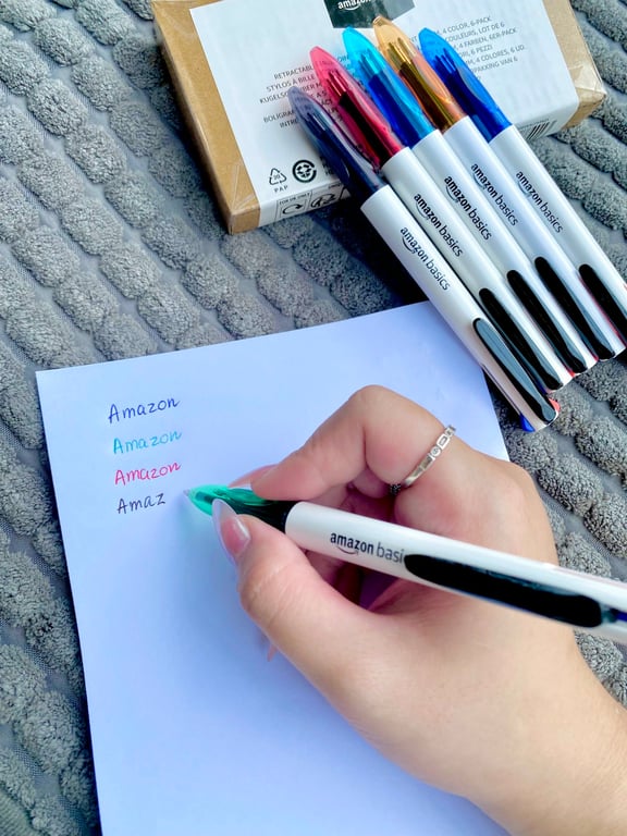 Hộp 6 chiếc bút bi 4 màu trong 1 Amazon Basics