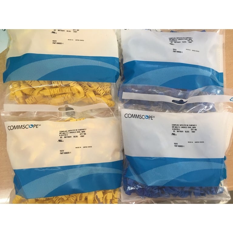 Đầu Chụp Cat 6 Dlp Trắng Trong, Xanh, Vàng