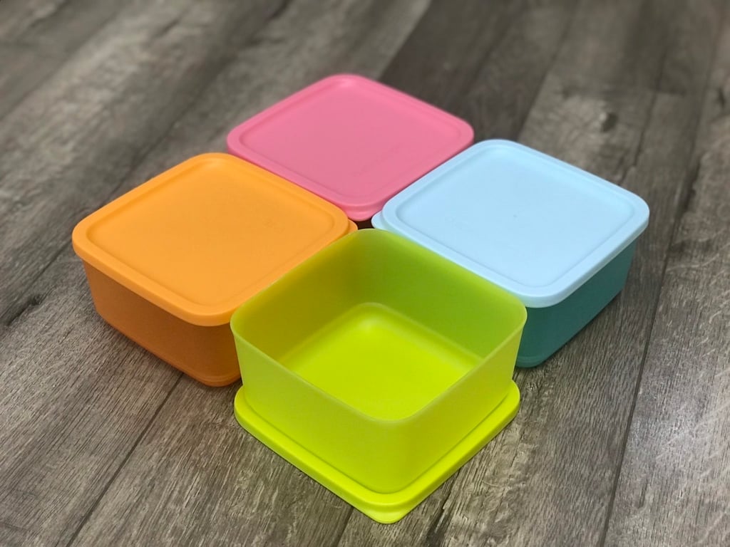 Bộ 4 hộp bảo quản thực phẩm small square round