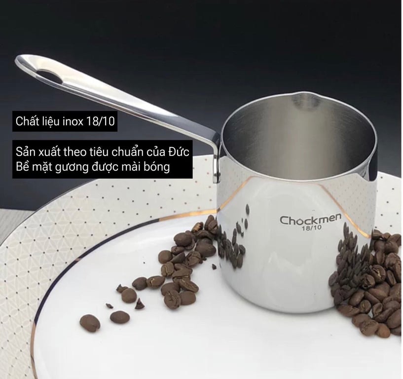 Nồi cán dài đựng sốt, cà phê Chockmen 7.3cm 350ml