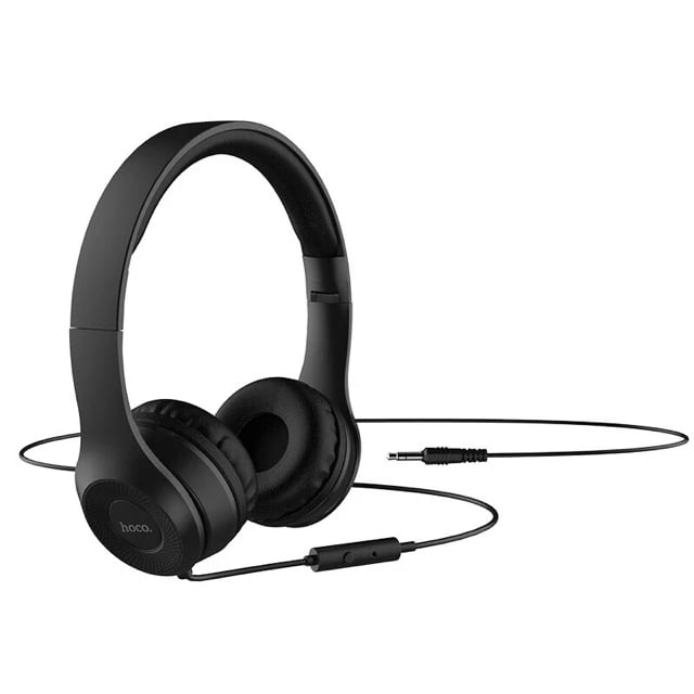 Tai Nghe Chụp Tai Hoco W21- 3 Màu Tím/Đen/Xám
