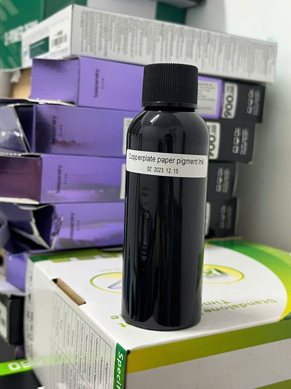 Mực Dầu Pigment Màu Đen 100ml