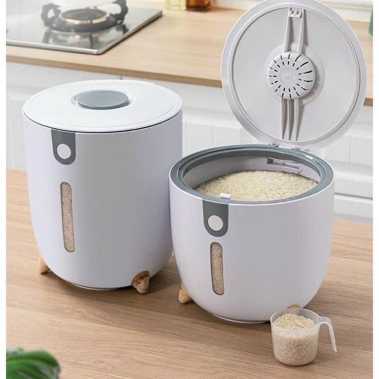 THÙNG ĐỰNG GẠO BUCOOK THÔNG MINH 10 KG DẠNG TRÒN