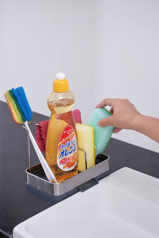 Giá để đồ rửa chén tích hợp thanh treo khăn tiện lợi Kaiyo