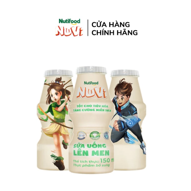 Sữa uống lên men Nuvi - Chai 100ml