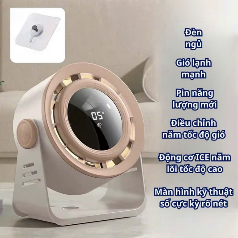 QUẠT ĐỂ BÀN TÍCH ĐIỆN KHÔNG DÂY