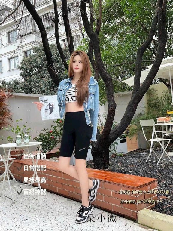 Quần đùi ngố tập gym,thể thao nữ full box chuẩn QCCC loại 1