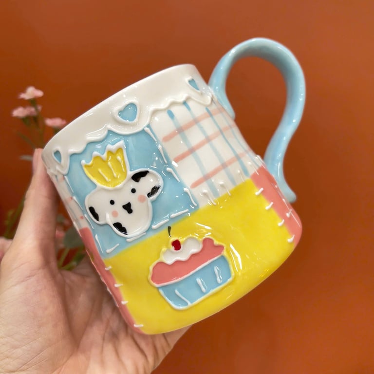 Cốc sứ vẽ tay JoyHome 2025