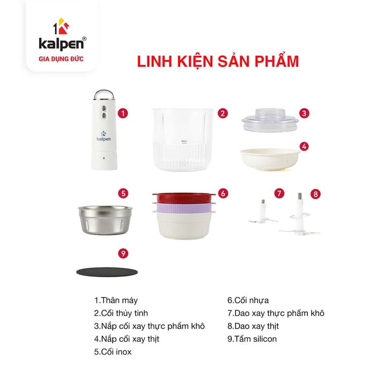 MÁY XAY THỊT ĐA NĂNG KALPEN OL1