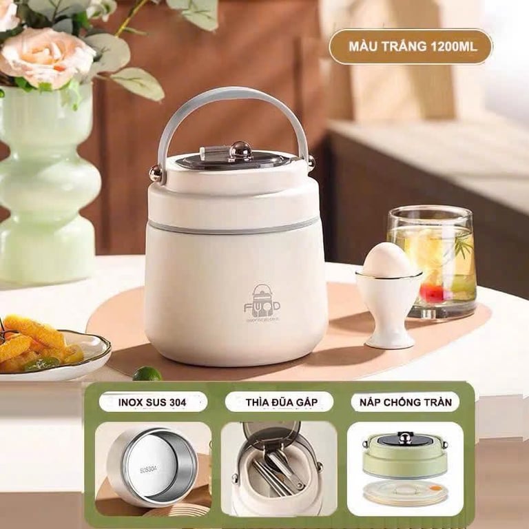 HỘP CƠM GIỮ NHIỆT INOX 304 CAO CẤP
