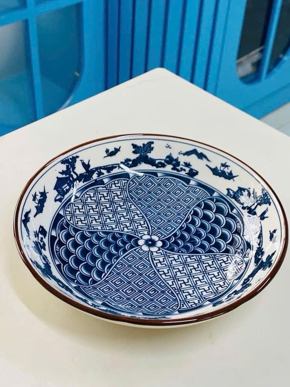 Combo tô, đĩa sứ Ceramic phong cách Nhật Bản