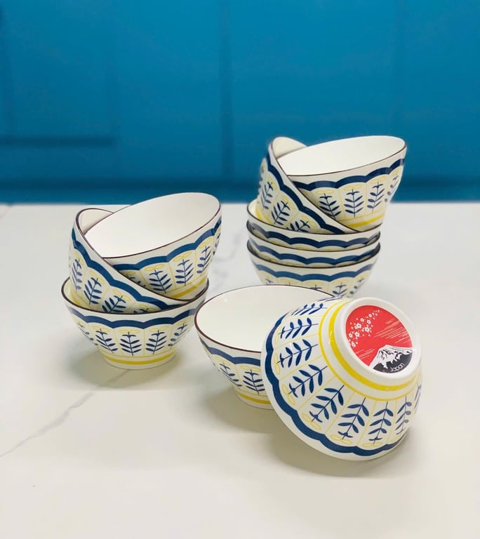 HNG28 - Bộ 10 Bát ăn cơm - Bát ăn chè - Bát ăn súp