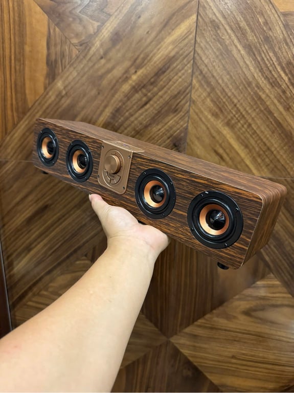 Loa Bluetooth Vỏ Gỗ óc chó