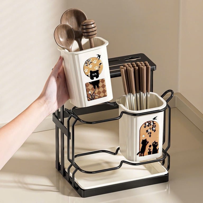 Kệ đựng dao kéo đũa thìa nội địa Trung