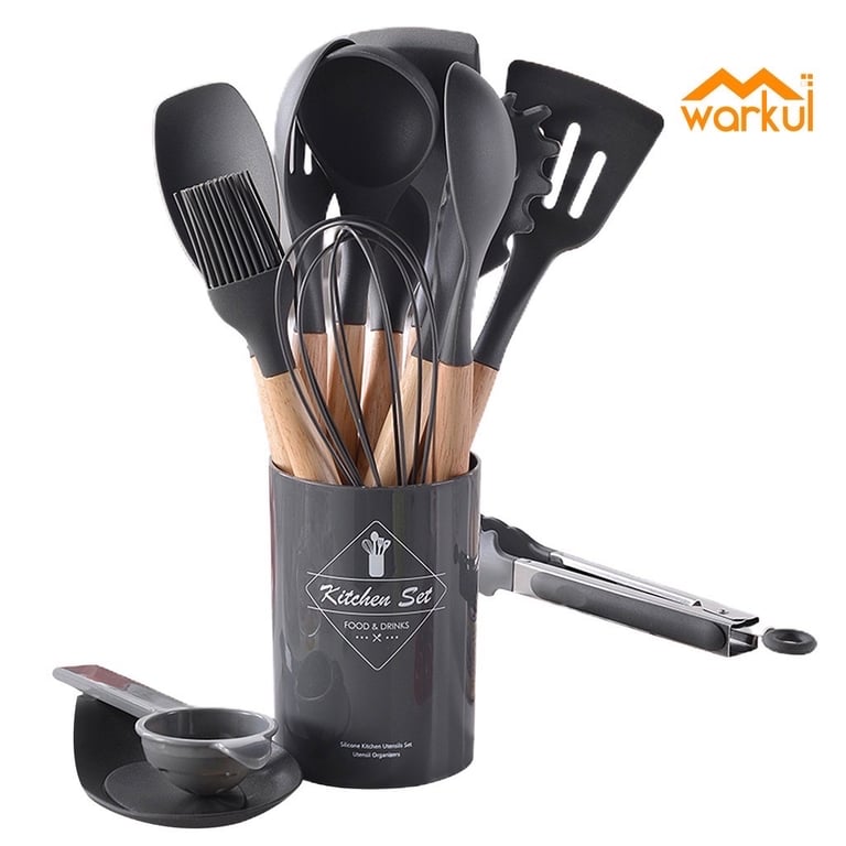 BỘ DỤNG CỤ NHÀ BẾP SILICON 14 MÓN