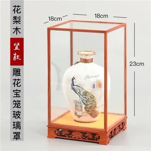 Khung kính vuông gỗ sz 18*18*23金芙蓉红木( hoạ tiết hoa sen)