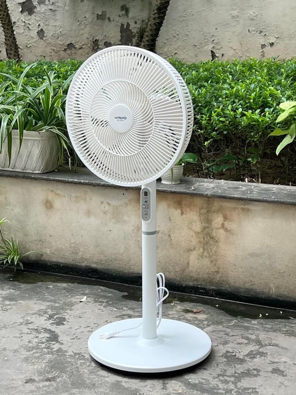 Quạt cây 7 cánh điều khiển từ xa Kaiyo Nhật 2024