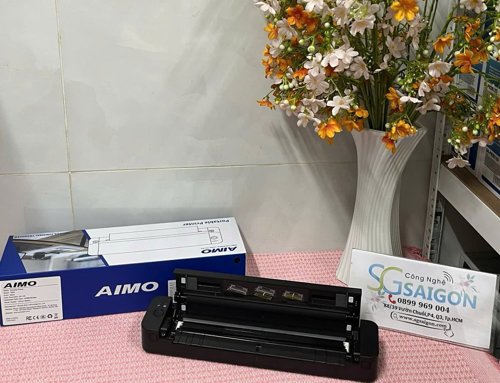 Máy In Di Động Aimo P832 (A4, Giấy Thường, In Ribbon, Bluetooth/USB-C)