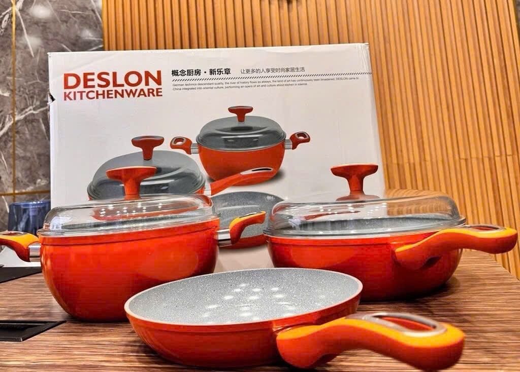 Bộ nồi chảo màu cam DTJ-PATZ001-B