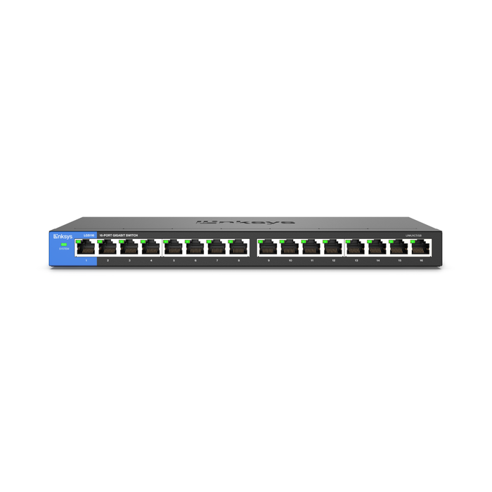 Thiết Bị Chia Mạng Linksys LGS116P 16-Port Business Desktop Gigabit Nguồn POE+