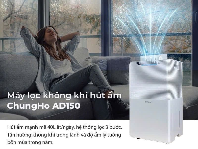 AD150  - Máy Hút Ẩm Lọc Không Khí ChungHo Hàn Quốc Cao Cấp AD-10H 1550