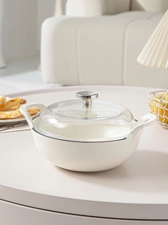 Nồi tráng men Reichmann Kochin 20cm Trắng/Hồng