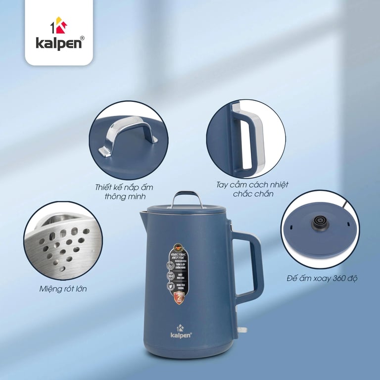 🇩🇪 ẤM SIÊU TỐC KALPEN KK93/KK94 1800ML