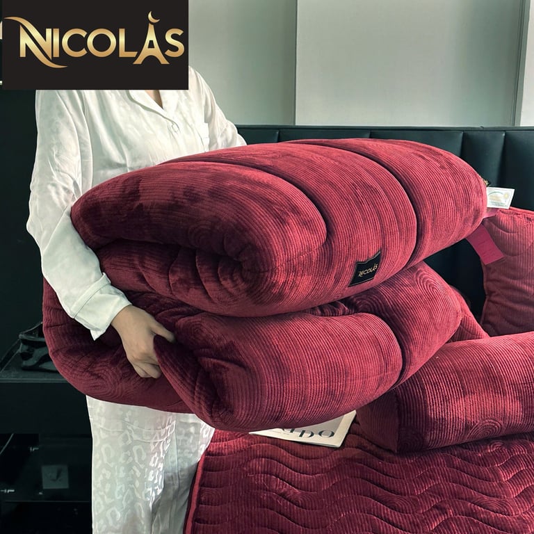 CHĂN LÔNG CỪU  PHÁP NICOLAS 2m*2m3