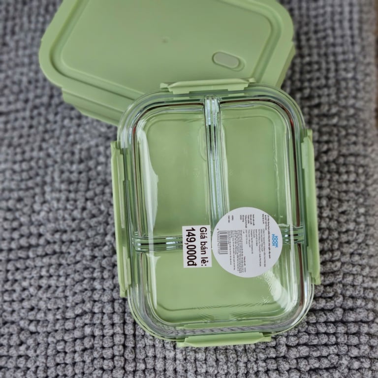 HỘP THUỶ TINH ĐỰNG THỰC PHẨM 3 NGĂN LOOK COOL