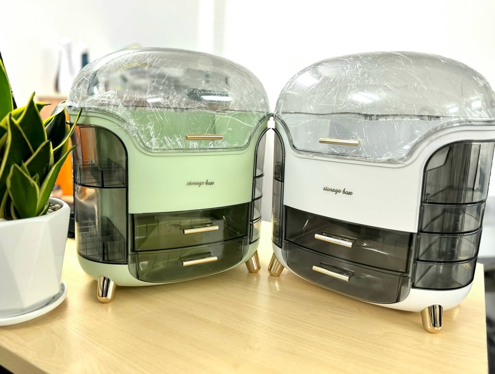 Kệ hộp đựng mỹ phẩm son môi Storage Box để bàn (kích thước 34*30*20) #HK40