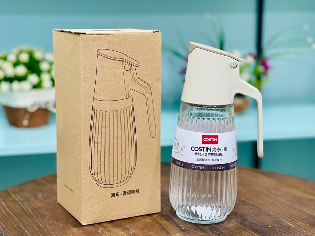 BÌNH RÓT DẦU ĂN, NƯỚC MẮM THỦY TINH TỰ ĐỘNG