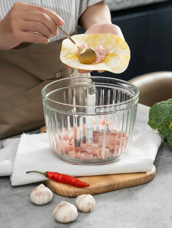 MÁY XAY THỊT KAILER CỐI THỦY TINH KL-006 ÊM - XỊN - MỊN