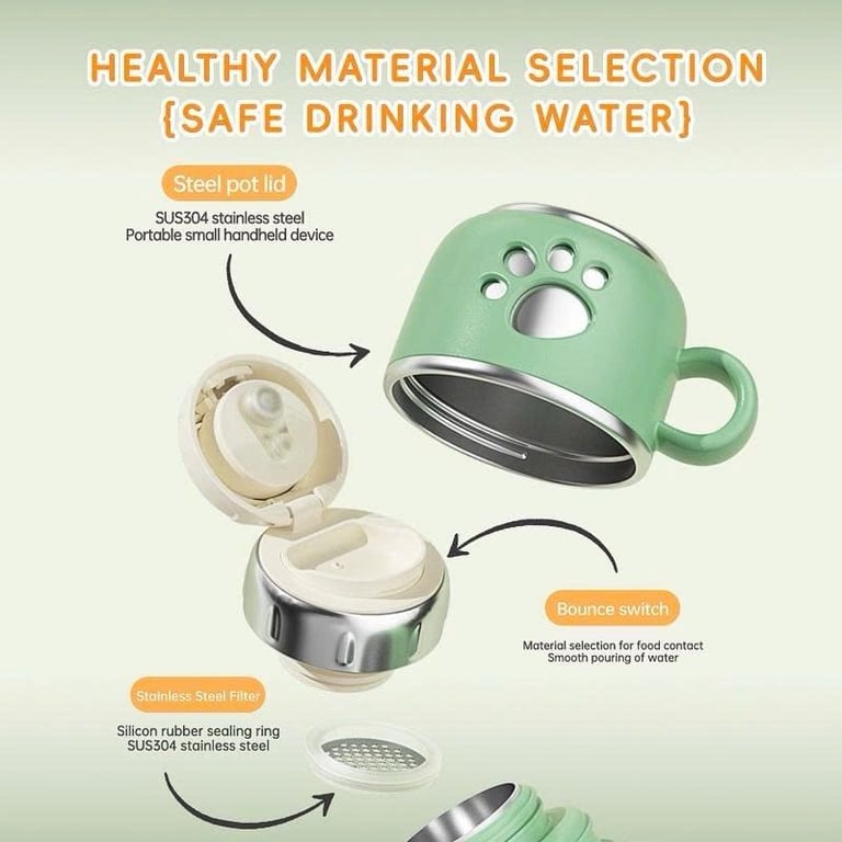 Bình giữ nhiệt chân mèo inox 316 OYATTON 1000ml - O52