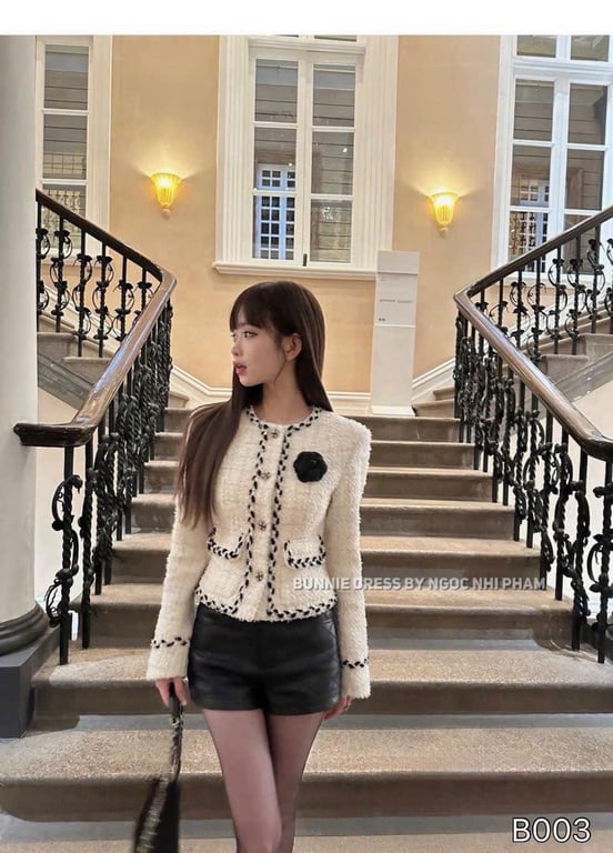 B003- áo dạ viền QCCC