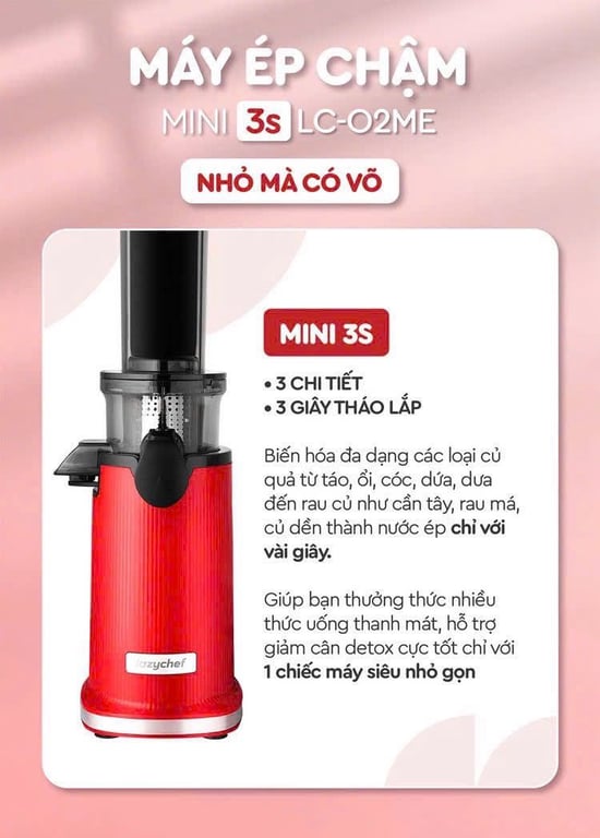 Máy ép mini Lazychef LC02ME