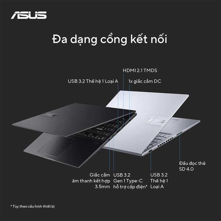 Laptop Gaming ASUS Vivobook 16X K3605ZC-RP564W (i5-12500H, RTX 3050 4GB, RAM 16GB DDR4, SSD 512GB, 16 Inch IPS WUXGA 144Hz, Win 11)