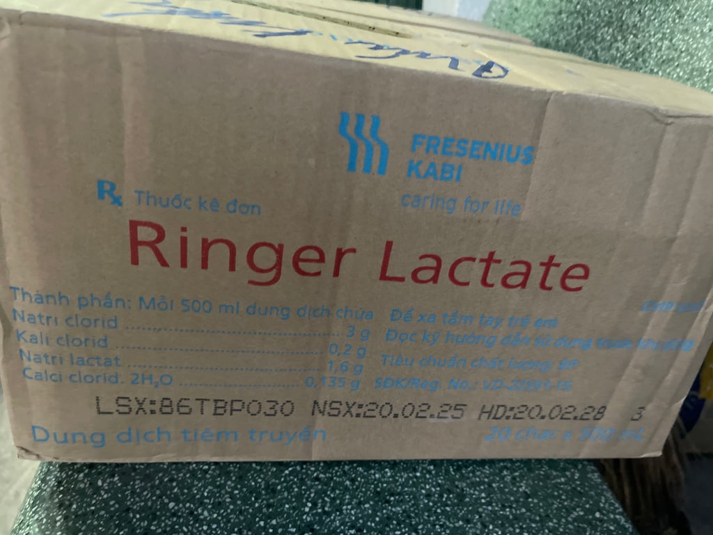 Ringer nhựa kabi thùng /20 chai