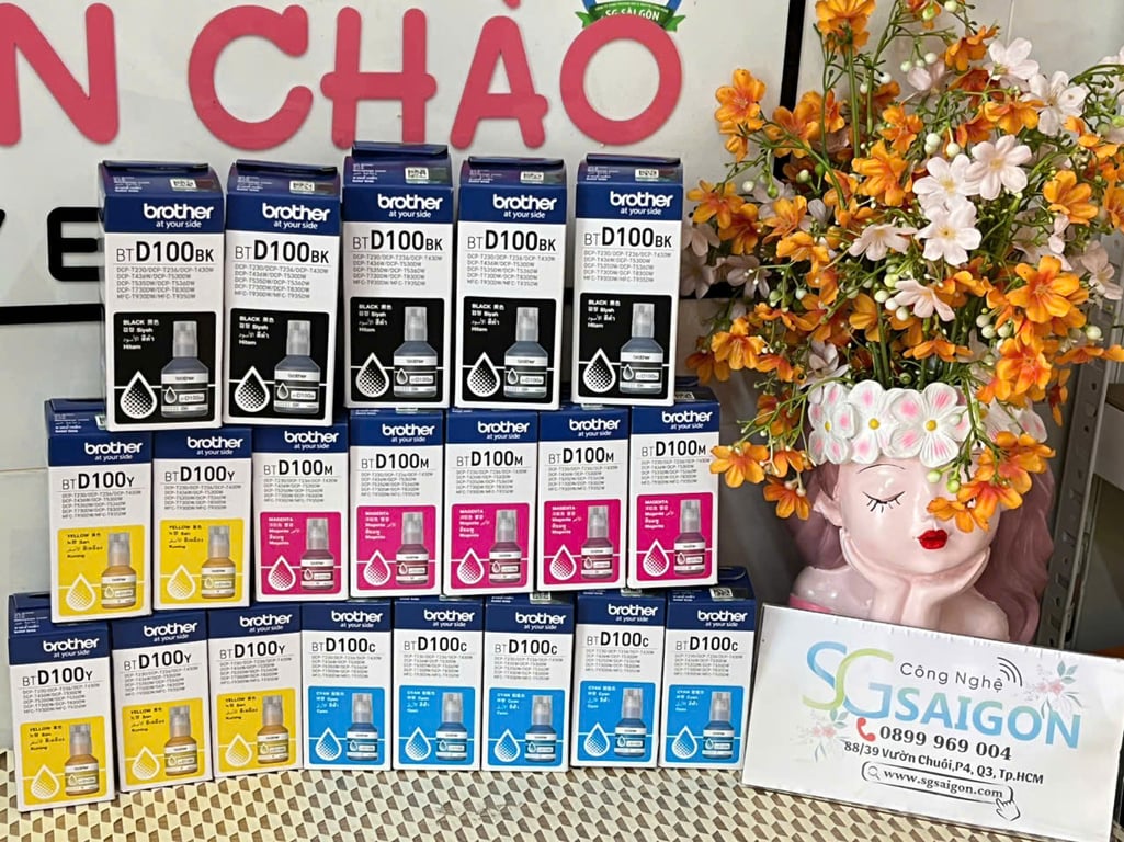 Bộ mực máy in phun Brother BTD100