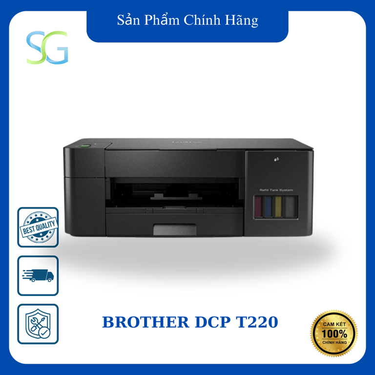 Máy In Phun Đơn Năng Brother DCP T220 - Chính Hãng
